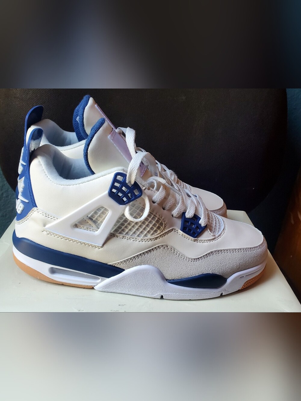 Nike SB x Air Jordan 4 Retro Navy Blue. Size 8.5